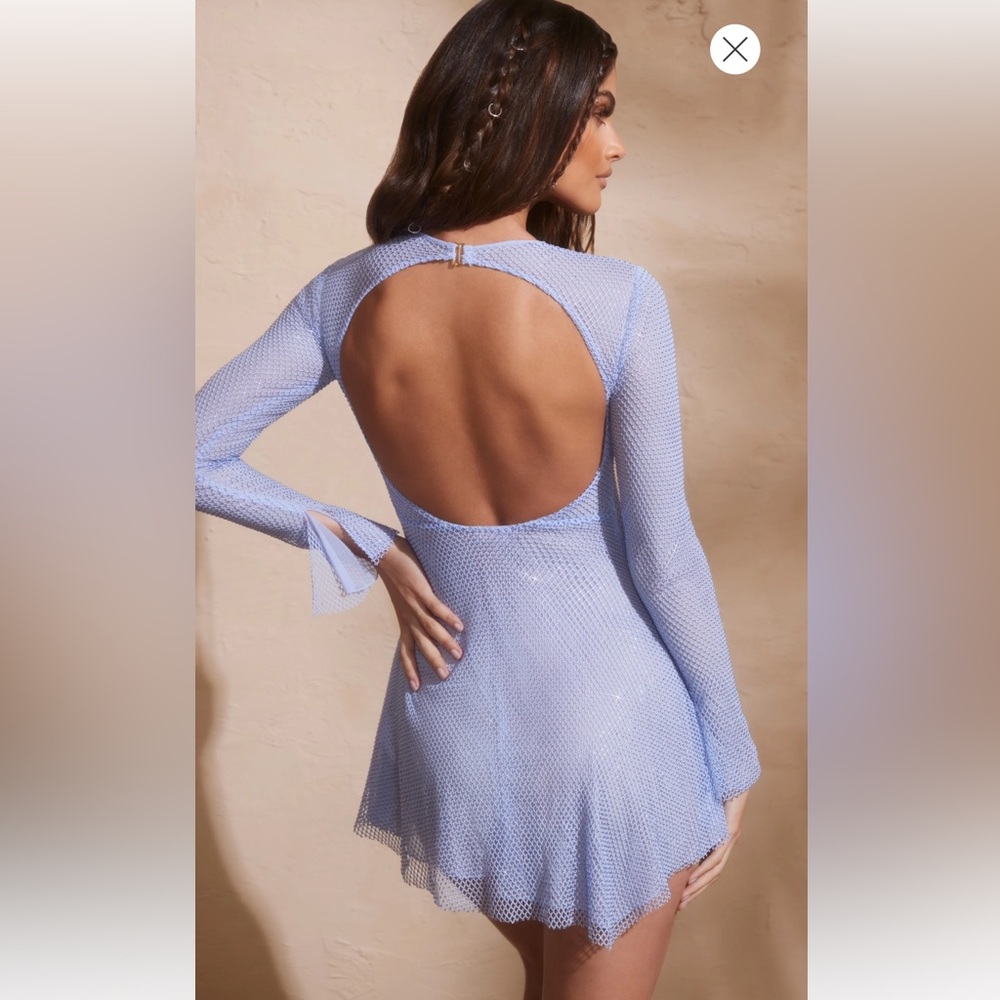 Oh Polly Dixie dress size us 6 UK 10 blue never worn without tags